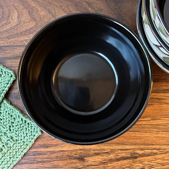 Gourmet Basics by Mikasa Emory 4 Soup Cereal Bowls Stoneware - Picture 9 of 11